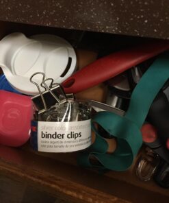 Officemate Silver Binder Clips, Assorted Sizes, 30/Tub (31021) 32 71lKFXFmgHL