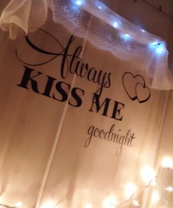 Wall Stickers,Ikevan Always Kiss Me Goodnight Wall Sticker PVC Decal Home Bedroom Living Room TV Setting Wall Sticker Romance Home Decoration 57x42cm 27 71lKgpiS65L
