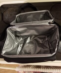 Carhartt Deluxe Dual Compartment Insulated Lunch Cooler Bag, Black Solid 56 71lKjybmn0L