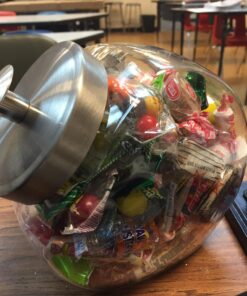 Anchor Hocking Glass Penny Candy Jar with Chrome Cover, 1/2 Gallon 22 71lLJ94hpvL