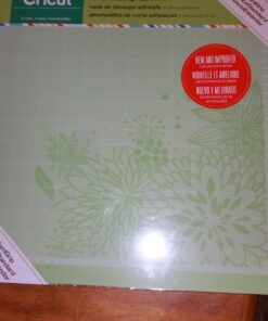 Cricut StandardGrip Machine Cutting Mats 12in x 12in, Reusable for Crafts with Protective Film,Use with Cardstock, Iron On, Vinyl and More, Compatible with Cricut Explore & Maker (2 Count) ,Green 12"x12", 2 Mats 2-pack 27 71lLbYFLfbL