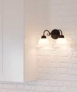 Design House 514471 Millbridge 2 Light Wall Light, Oil Rubbed Bronze Oil-Rubbed Bronze 2-Light Flush Mount Ceiling Light 45 71lLhIyQYtL