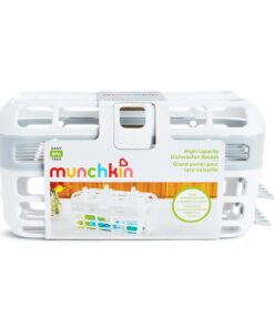 Munchkin® High Capacity Dishwasher Basket, 1 Pack, Grey 1 Count (Pack of 1) 23 71lM8MOJGiL