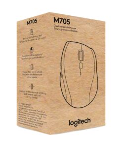 Logitech M705 Marathon Wireless Mouse, 2.4 GHz USB Unifying Receiver, 1000 DPI, 5-Programmable Buttons, 3-Year Battery, Compatible with PC, Mac, Laptop, Chromebook - Black 40 71lMlJtb49L