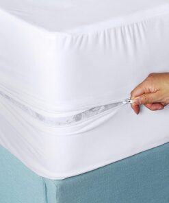 Utopia Bedding Premium Zippered Mattress Encasement (Fits 12 Inches Mattress, Queen) - Waterproof and Bed Bug Proof Mattress Protector - Six-Sided Mattress Cover 12" Deep 24 71lMrAY1MOL 2
