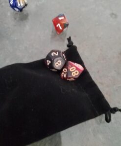 CiaraQ Polyhedral Dice Set (35 Pieces) with Black Pouches, 5 Complete Double-Colors Dice Sets of D4 D6 D8 D10 D% D12 D20 Compatible with Dungeons and Dragons DND RPG MTG Table Games 35pcs 46 71lNsMaXC8L