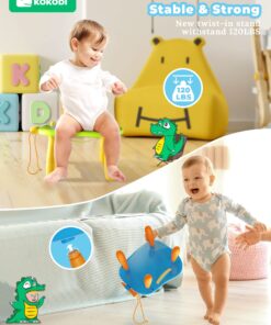 KOKODI Toddler Magnetic Drawing Board with Sturdy Legs, Large Colorful Mess Free Sketch Scribble Doodle Pad, Christmas Birthday Gifts Toys for Boys Kids Preschooler Age 18 Month to 1 2 3 Years Old Blue 17 71lOBvx4ORL