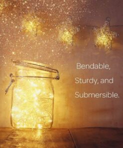 Alternative view of ANJAYLIA LED Fairy String Lights, 10Ft/3M 30leds Firefly String Lights Garden Home Party Wedding Festival Decorations Crafting Battery Operated Lights, Warm White 10 Ft