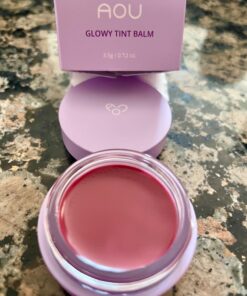AOU GLOWY TINT BALM Tinted Lip Balm with Natural Gloss Instant Hydration for Chapped Lips 0.12Oz (03 Mulberry Balm) 41 71lOZjLWnEL
