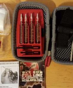 Real Avid Handgun Cleaning Kit: All in One 13 Piece Pistol Cleaning Kit With Cleaning Rod, Bore Brushes, Gun Cleaning Jags & Gun Cleaning Patches For .22 .357 9MM .38 .40 .44 & .45 Caliber Handguns 56 71lOrmdgCL