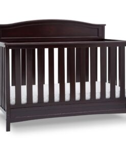Delta Children Emery 4-in-1 Convertible Baby Crib - Greenguard Gold Certified, Dark Chocolate 4-in-1 Crib 30 71lPu8SwJDL