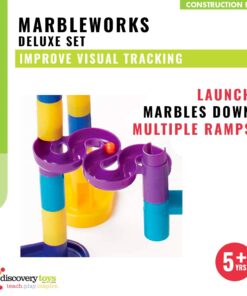 Discovery Toys Marbleworks Deluxe Marble Run | Kid-Powered Learning | STEM Educational Building Block Toy Learning & Childhood Development 5 Years Old and Up Deluxe Set 12 71lQBGpTBIL