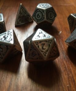 Q WORKSHOP Metal Steampunk Dice Set 7 Polyhedral Pieces 15 71lQMk VrIL