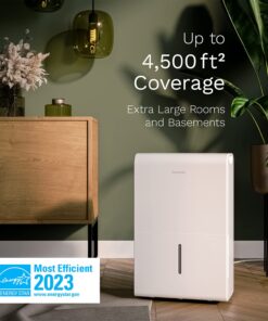 Alternative view of hOmeLabs 4500 Sq. Ft Energy Star Dehumidifier - Ideal for Large Rooms and Home Basements - Powerful Moisture Removal and Humidity Control - 50 Pint (Previously 70 Pint) 4,500 Sq. Ft.