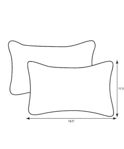 Pillow Perfect Stripe Indoor/Outdoor Accent Throw Pillow, Plush Fill, Weather, and Fade Resistant, Lumbar - 11.5" x 18.5" , Blue/Green Topanga, 2 Count Small Lumbar - 11.5" x 18.5" 13 71lSoWaUBUL