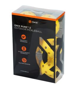 Onix Pure 2 Outdoor Pickleball Balls Yellow 6-Pack 28 71lSrAJT6YL