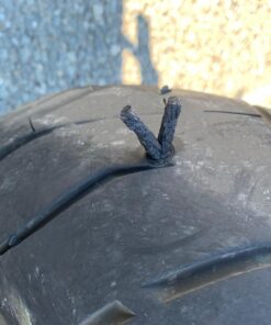 Slime 1034-A Tire Repair Reamer Plug Kit, Medium Heavy Duty Strings, T Handle Type and Glue, 8 Piece Set 40 71lSwhinwWL