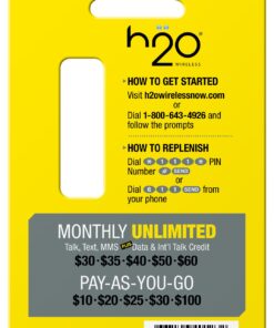 h2o Smart SIM Starter Kit 3-in-1 GSM SIM Card 9 71lTMFPtdDL