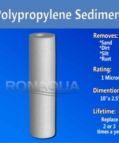 Pack of 25-1 micron 10"x 2.5" Sediment Filter Cartridges Remove Sediment, Slid, Rust WELL-MATCHED with P5, AP110, WFPFC5002, CFS110, RS14, WHKF-GD05 9 71lTP1 wibL