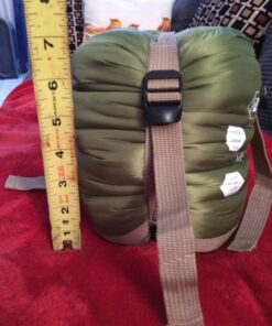 ECOOPRO Warm Weather Sleeping Bag - Portable, Waterproof, Compact Lightweight, Comfort with Compression Sack - Great for Outdoor Camping, Backpacking & Hiking-83 L x 30" W Fits Adults Olive green 31 71lTZabJPLL