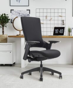 CLATINA Swivel Executive Computer Chair with 3D Armrest and Lumbar Support, Adjustable Ergonomic Fabric Backrest Task Chair for Home Office Conference Room 1 pack-No headrest Black-fabric 19 71lTc1rcFuL