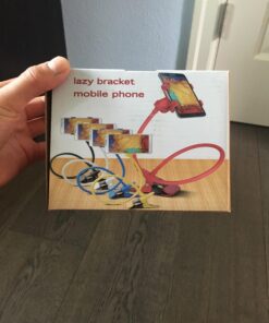 ZTON Cell Phone Holder, Universal Mobile Phone Stand, Lazy Bracket, Flexible Long Arms Clip Mount for iPhone, LG etc. in Office Bedroom Desktop (Black) 36 71lV7v1WXqL