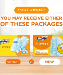 Swiffer Feather Dusters Multi-Surface Duster Refills, Bamboo, White, 18 count 18 Count (Pack of 1) 21 71lVPHGq0fL