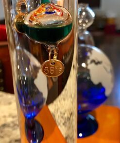 AcuRite 00795A2 Galileo Thermometer with Glass Globe Barometer, Barometer Set, Glass/Wood 51 71lVmDDkxSL