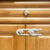 Child Proof Locks for Cabinet Doors, Adjustable U-Shaped, Door Latch 4 PCK White 13 71lVzTfje0L