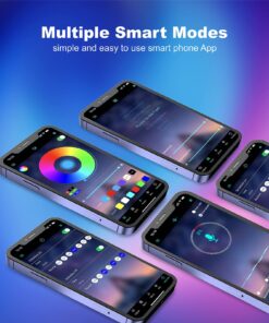 zyzykeji 32.8ft Led Lights for Bedroom, 5050 RGB Strip Music Sync Color Changing with Remote and App Control Strips, Room Home TV Party Decoration 18 71lWBVMFoRL