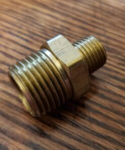 Anderson Metals 56123-0804 Brass Pipe Fitting, Reducing Hex Nipple, 1/2" Male Pipe x 1/4" Male Pipe 1/2" x 1/4" 10 71lWOcbx0QL