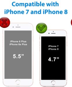 ImpactStrong iPhone 7/8 Case, Ultra Protective Case with Built-in Clear Screen Protector Full Body Cover for iPhone 7 2016 /iPhone 8 2017 (White) White 11 71lX4fKemrL