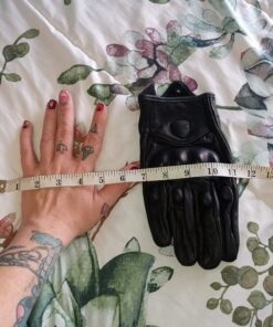 FXC Touch Screen Full Finger Motorcycle Leather Gloves Men's Premium Protective Motorbike Large 36 71lXYyw6YL