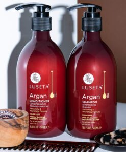 Luseta Argan Oil Sulfate Free Shampoo and Conditioner Set 2 x16.9Fl Oz Thickening for Hair Loss - Best for Damaged,Thin, Dry, Curly Hair - Smoothing & Nourishing 16.9 Fl Oz (Pack of 2) 20 71lXseNbrVL