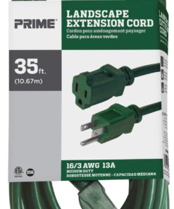 Prime Wire & Cable EC880627 16/3 SJTW Landscape Extension Cord, 35 Feet (Green) 4 71lY1g6d7OL