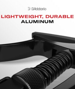 D'Addario Accessories Guitar Capo – NS Tri Action - For 6-String Electric and Acoustic Guitars – Micrometer Tension Adjustment for Buzz-Free, In-Tune Performance – Integrated Pick Holder, Black (PW-CP-09) Tri-Action Capo 21 71lYCP4Lj5L