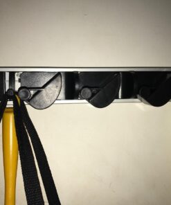 iSKYS Wall Mounted Broom and Mop Holder Organizer, 3 Position with 2 Hooks Garage Storage Holder for Various Tools 10 71lYMSnc 4L