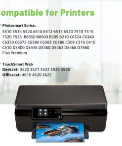 GREENSKY 564XL Compatible Ink Cartridge Replacement for HP 564XL 564 XL Ink Cartridge for HP Photosmart 7510 7520 6510 6520 5514 5520 Plus Premium C309A DeskJet 3520 3522 4620 Printer (5 Pack) 9 71lYXUh33BL