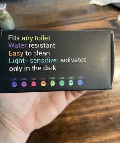 RainBowl Toilet Bowl Night Light with Motion Sensor - Funny Mens Stocking Stuffers 2023 - Unique Cool Gadget - Gag Christmas Gift for Dad, Boyfriend, Husband - White Elephant Gifts Idea, Secret Santa 42 71lYonLtAL