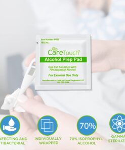 Alcohol Wipes | Individually Wrapped Alcohol Prep Pads with 70% Isopropyl Alcohol, Great for Medical & First Aid Kits | Sterile, Antiseptic 2-Ply Alcohol Swabs - 200 count 200 Count (Pack of 1) 25 71lZ1qHip7L