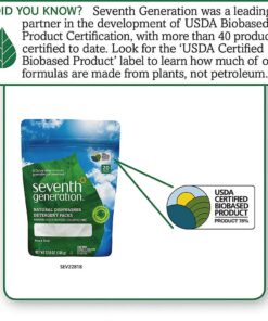 Seventh Generation Dishwasher Detergent Pods, Blasts Away Stuck-On Food, Free & Clear, 20 Pods 16 71lZB5A9qL 2