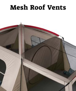 Wenzel Klondike 8 Person Water Resistant Tent with Convertible Screen Room for Family Camping Grey/Taupe 46 71lZqITgPNL