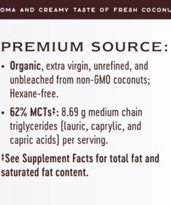 Nature's Way Organic Extra Virgin Coconut Oil, Pure Source of MCTs, Cold-Pressed, 32 Oz. 2 Pound (Pack of 1) 23 71laXM1StSL