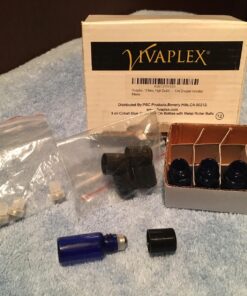 Vivaplex, 12, Cobalt Blue, 3 ml Glass Roll-on Bottles with Stainless Steel Roller Balls - Dropper included … 17 71lbAMRai8L