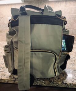 VS VOGSHOW Diaper Bag Backpack, Multifunction Stylish Travel Baby Bag Backpack with Crossbody Strap, Maternity Nappy Bag Gray 92 71lcdgEvUFL