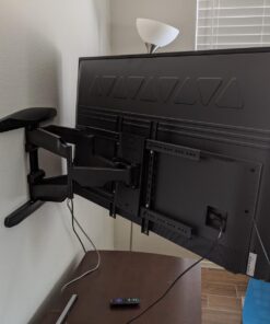 Mount Factory Heavy-Duty Full Motion TV Wall Mount - Articulating Swivel Bracket Fits Flat Screen Televisions from 42" to 70" (VESA 400 x 600 Compatible) - Tilt Swing Out Arm with 10' HDMI Cable 63 71lcg4jKUWL