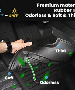 Auxko All Weather Floor Mats Cargo Liner Fit for Honda CR-V 2023 2024 (Not Hybrid) TPE Rubber Liners Set CRV Accessories Cargo Liner for Lowest Position floor+lower cargo mat 23-24 non hybrid 6 71lczkNJ26L