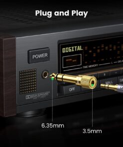 UGREEN 6.35mm 1/4 Male to 3.5mm 1/8 Female Stereo Headphone Adapter Audio Jack Plug Gold Plated for Speaker Headphone Guitar Digital Piano Amp, 2 Pack 38 71le8yLvxPL