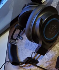 Audio-Technica ATH-G1WL Premium Wireless Gaming Headset for Laptops, PCs, & Macs, 2.4GHz, 7.1 Surround Sound Mode, USB Type-A, Black, Adjustable 22 71leIXTdoRL