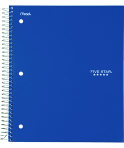 Five Star 06210 Wirebound 3-Subject Notebook, College Rule, 11 x 8 1/2, 150 Sheets, Assorted Assorted Colors 18 71leLJldwlL